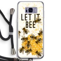 Let it bee: Samsung Galaxy S8 Plus Transparant Hoesje met koord