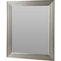 Wandspiegel met brede lijst Plata - frame kleur zilver - 50 x 60 cm