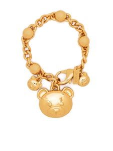 Moschino bracelet en chaîne à breloque Teddy Bear - Or