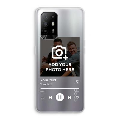 Music Player: Oppo A95 5G Transparant Hoesje