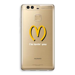 I'm lovin' you: Huawei P9 Transparant Hoesje