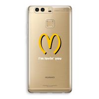 I'm lovin' you: Huawei P9 Transparant Hoesje