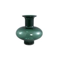 PTMD Nory Green glass bulb vase round wide - thumbnail