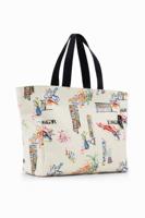 Grote shoppertas met illustraties - WHITE - U