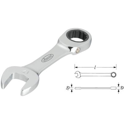 Vigor V2823 Steek-ringratelsleutel Sleutelbreedte (metrisch) 9 mm