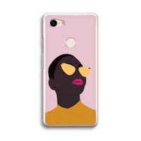 Yellow glasses: Google Pixel 3 Transparant Hoesje