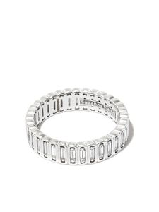 Suzanne Kalan bague Inlay en or blanc 18ct pavée de diamants - Argent