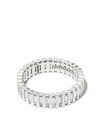 Suzanne Kalan bague Inlay en or blanc 18ct pavée de diamants - Argent - thumbnail