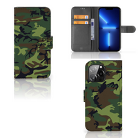 iPhone 13 Pro Telefoon Hoesje Army Dark - thumbnail