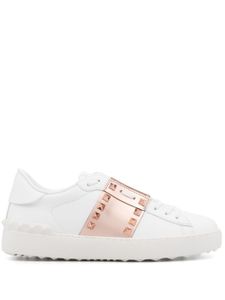 Valentino Garavani baskets Rockstud en cuir - Blanc