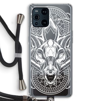 Oh Deer: Oppo Find X3 Transparant Hoesje met koord