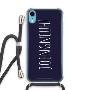 Joengneuh!: iPhone XR Transparant Hoesje met koord