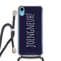 Joengneuh!: iPhone XR Transparant Hoesje met koord