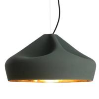 Marset Pleat Box hanglamp Ø47 donkergroen|goud