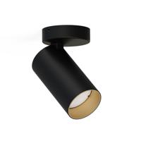 Lyora Kantelbare opbouwspotMono zwart met goud - 7763