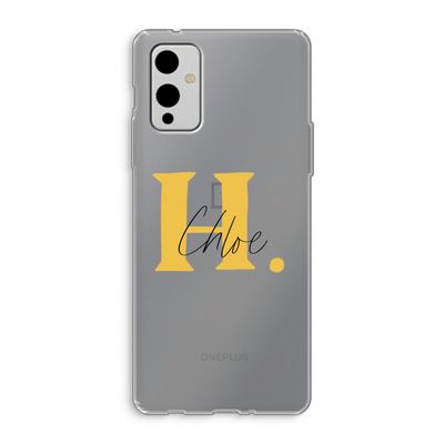 Amber Script: OnePlus 9 Transparant Hoesje