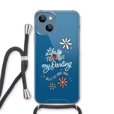 Tough Life: iPhone 13 Transparant Hoesje met koord