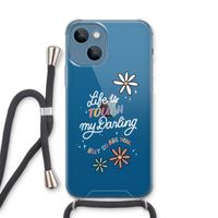 Tough Life: iPhone 13 Transparant Hoesje met koord