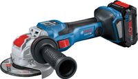 Bosch Blauw GWX 18 V-15 SC | Accu haakse slijper | 18 V | X-Lock | L-Boxx | 2x accu 5.5Ah | Set - 06019H6502