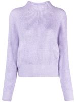 Allude pull en cachemire à col montant - Violet