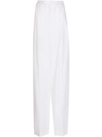 ANOUKI pantalon en laine à coupe ample - Blanc