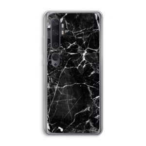 Zwart Marmer 2: Xiaomi Mi Note 10 Transparant Hoesje