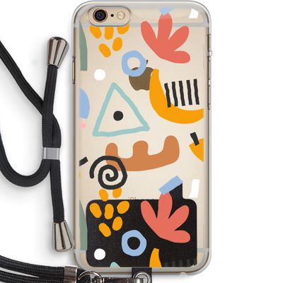 Abstract: iPhone 6 PLUS / 6S PLUS Transparant Hoesje met koord