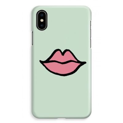 Kusje: iPhone XS Max Volledig Geprint Hoesje