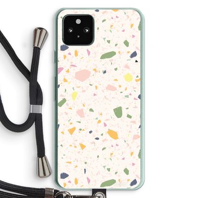 Terrazzo N°21: Pixel 5a 5G Transparant Hoesje met koord