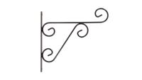 Wandhaak L29Cm Rond Ijzer Antraciet - Artevasi