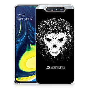 Silicone Back Case Samsung Galaxy A80 Skull Hair