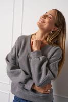 Annabel spark sweater - grey melange - 13076