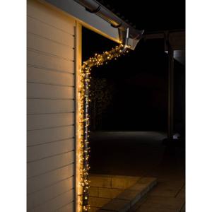 Konstsmide 3616-800 Micro-lichtketting Binnen/buiten Energielabel: F (A - G) werkt op het lichtnet Aantal lampen 300 LED Barnsteen Verlichte lengte: 41.93 m