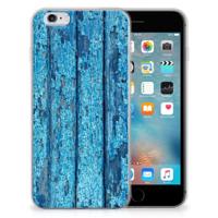 Apple iPhone 6 | 6s | Bumper Hoesje | Wood Blue