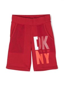 Dkny Kids bermuda à logo imprimé - Rouge