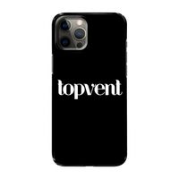 Topvent Zwart: Volledig geprint iPhone 12 Pro Max Hoesje