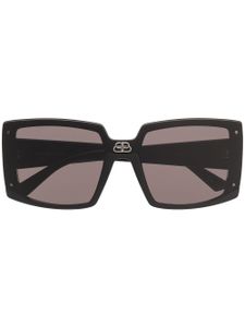 Balenciaga Eyewear lunettes de soleil Shield à monture carrée - Noir