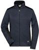 James & Nicholson JN861 Ladies´ Knitted Workwear Fleece Jacket -STRONG- - Carbon-Melange/Black - XXL