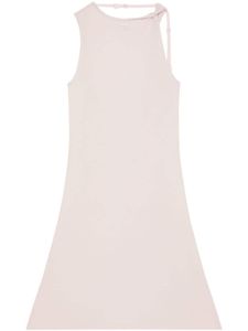 Courrèges robe courte à bretelles torsadées - Rose