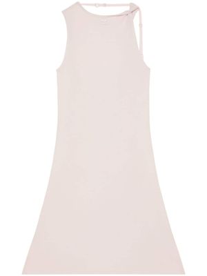 Courrèges robe courte à bretelles torsadées - Rose