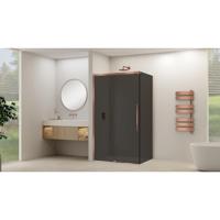 Van Rijn Products ST09 Schuifdeur tbv hoekcabine - 180x200cm - grijs rookglas - soft-close - Koper Geborsteld ST09350180GRSC Van Rijn Products ST09 Schuifdeur tbv hoekcabine - 180x200cm - grijs rookglas - soft-close - Koper Geborsteld ST09350180GRSC