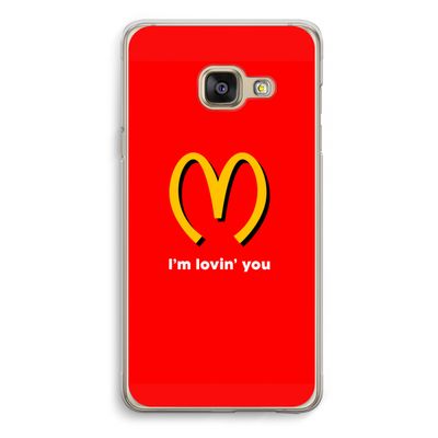 I'm lovin' you: Samsung A3 (2017) Transparant Hoesje