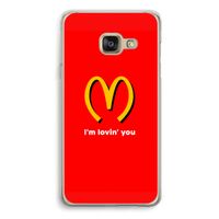 I'm lovin' you: Samsung A3 (2017) Transparant Hoesje I'm lovin' you: Samsung A3 (2017) Transparant Hoesje