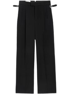 AMI Paris pantalon droit à plis marqués - Noir