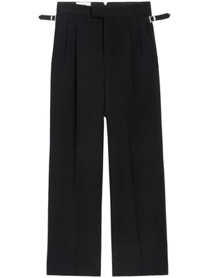 AMI Paris pantalon droit à plis marqués - Noir