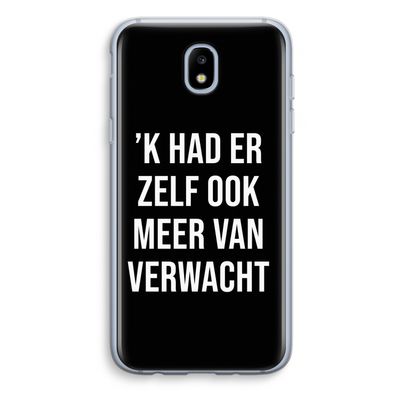 Meer verwacht - Zwart: Samsung Galaxy J5 (2017) Transparant Hoesje