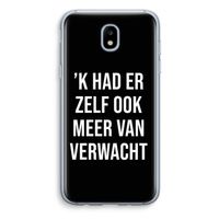 Meer verwacht - Zwart: Samsung Galaxy J5 (2017) Transparant Hoesje