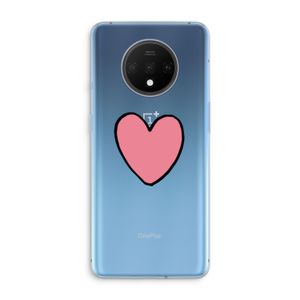 Hartje: OnePlus 7T Transparant Hoesje