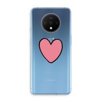 Hartje: OnePlus 7T Transparant Hoesje
