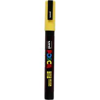 Uni-Posca Posca marker, afm pc-3m, lijndikte 0,9-1,3 mm, fijn, geel, 1 stuk